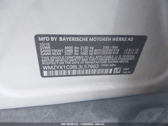 2020 MINI COUNTRYMAN WMZYX1C08L3L57963 Photo 8