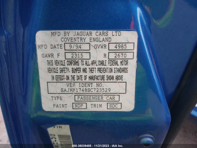 1995 JAGUAR XJ6 SAJHX1748SC723529 Photo 8