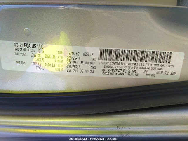 Dodge Grand Caravan Se 2016 2C4RDGBG6GR378161 Image 9