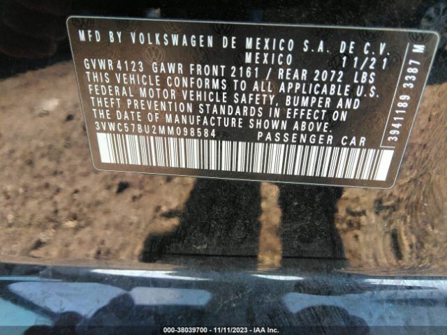 2021 VOLKSWAGEN JETTA 3VWC57BU2MM098584 Photo 8
