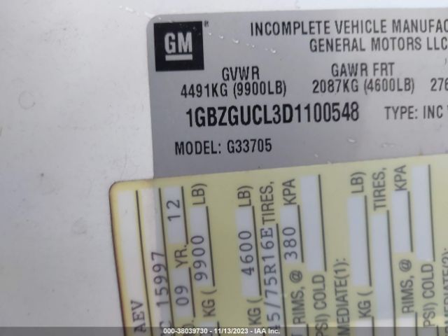 2013 CHEVROLET EXPRESS CARGO VAN 1GBZGUCL3D1100548 Photo 8