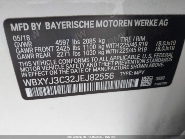 WBXYJ3C32JEJ82556 BMW X2 Sdrive28i