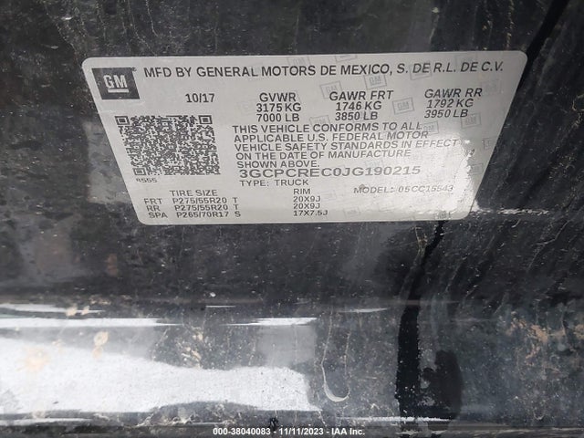 Chevrolet Silverado 1500 1lt 2018 3GCPCREC0JG190215 Image 9