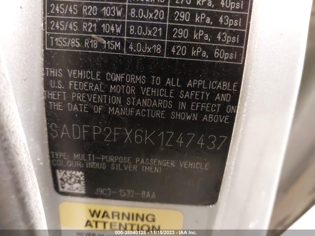 2019 JAGUAR E-PACE SADFP2FX6K1Z47437 Photo 8