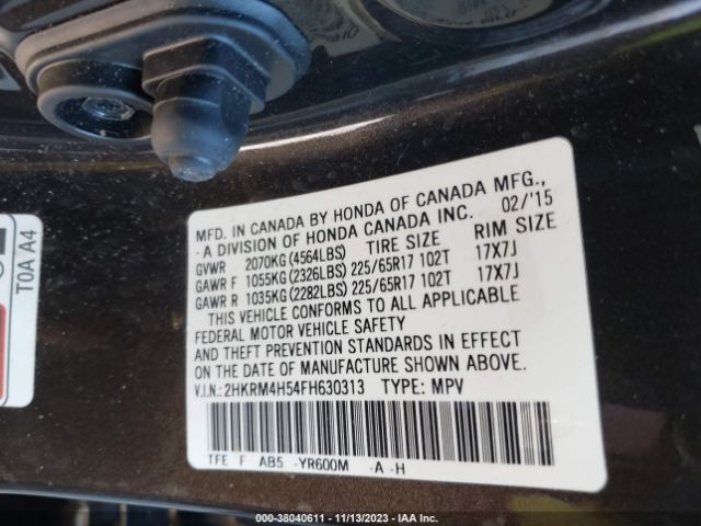 2HKRM4H54FH630313 Honda CR-V EX