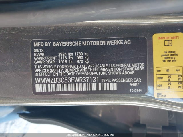 2014 MINI COUNTRYMAN WMWZB3C53EWR37131 Photo 8