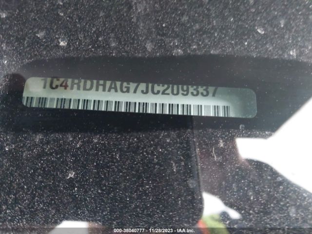 1C4RDHAG7JC209337 Dodge Durango Sxt Rwd