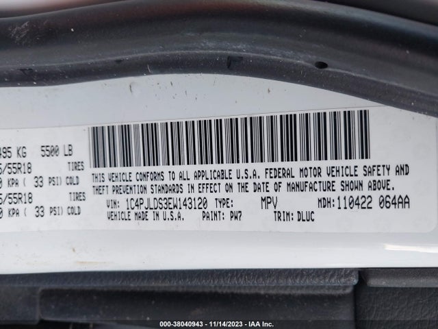 Jeep Cherokee Limited 2014 1C4PJLDS3EW143120 Image 9