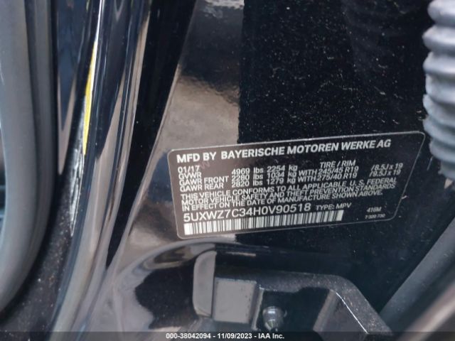 5UXWZ7C34H0V90518 BMW X3 Sdrive28i