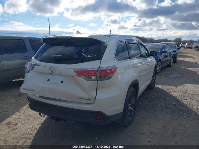 Toyota Highlander Xle V6 2016 5TDJKRFH7GS307642 Image 4