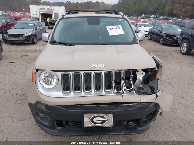 2016 JEEP RENEGADE LIMITED VIN: ZACCJADT2GPC76978