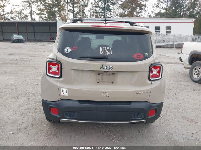 2016 JEEP RENEGADE LIMITED VIN: ZACCJADT2GPC76978