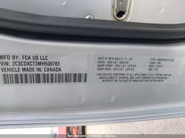 Dodge Charger R/t Rwd 2021 2C3CDXCT3MH506783 Image 9