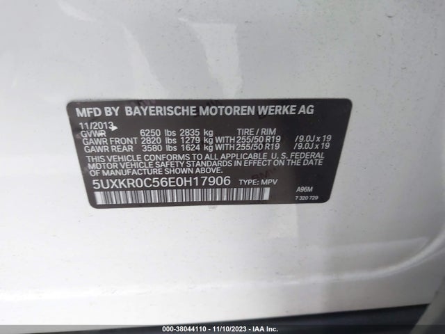 BMW X5 Xdrive35i 2014 5UXKR0C56E0H17906 Image 9