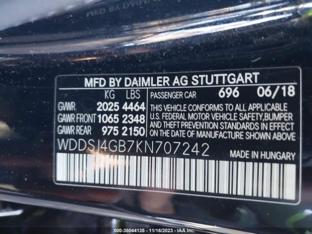 2019 MERCEDES-BENZ CLA 250 WDDSJ4GB7KN707242 Photo 8