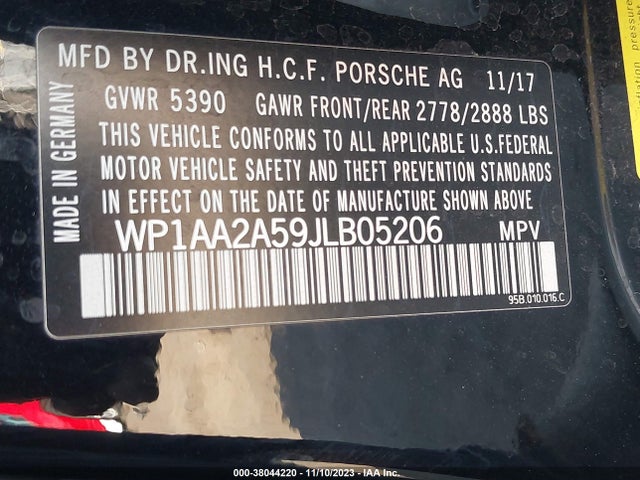 2018 PORSCHE MACAN WP1AA2A59JLB05206 Photo 8