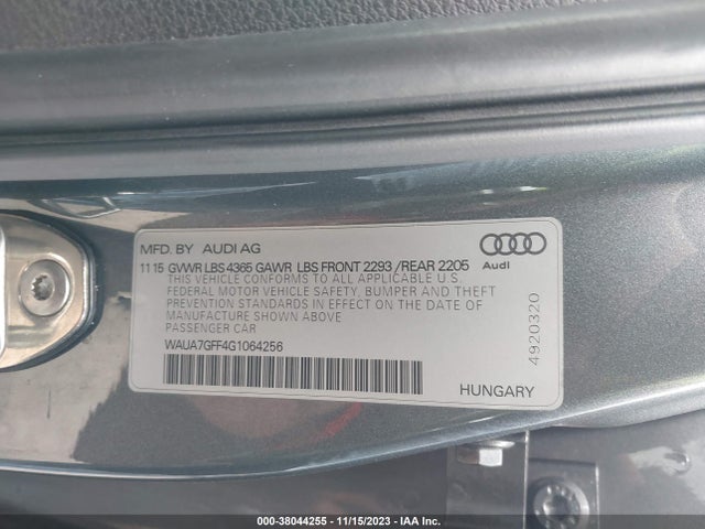 WAUA7GFF4G1064256 Audi A3 1.8t Premium