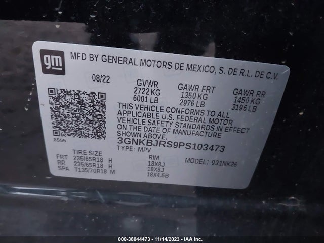 Chevrolet Blazer Awd 3lt 2023 3GNKBJRS9PS103473 Image 9