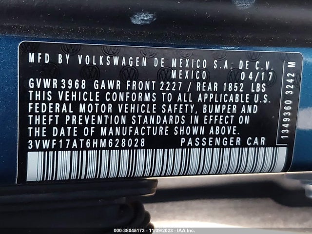 3VWF17AT6HM628028 Volkswagen Beetle 1.8t/s/classic/pink