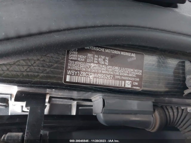 WBY1Z8C33HV895267 BMW I3 94 Ah W/range Extender