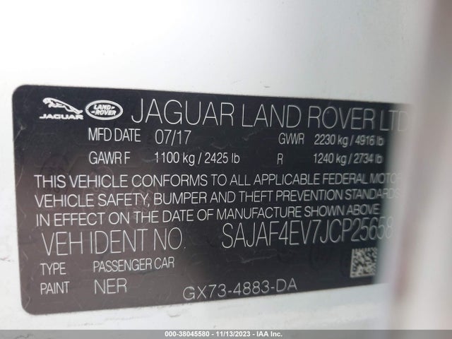 2018 JAGUAR XE SAJAF4EV7JCP25658 Photo 8