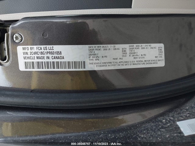 Chrysler Pacifica Touring L 2023 2C4RC1BG1PR601058 Image 9