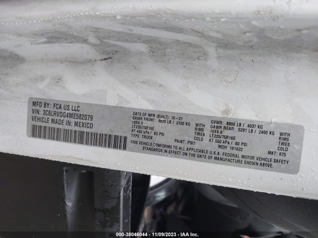 RAM Promaster 2500 2021 3C6LRVDG4MW582079 Image 9