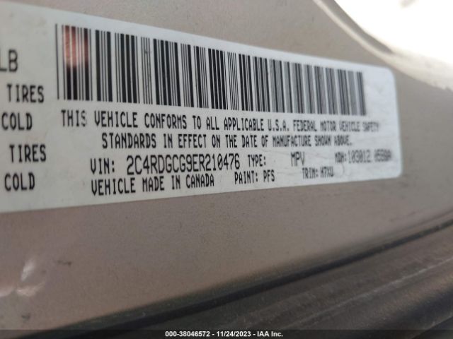 2C4RDGCG9ER210476 Dodge Grand Caravan Sxt