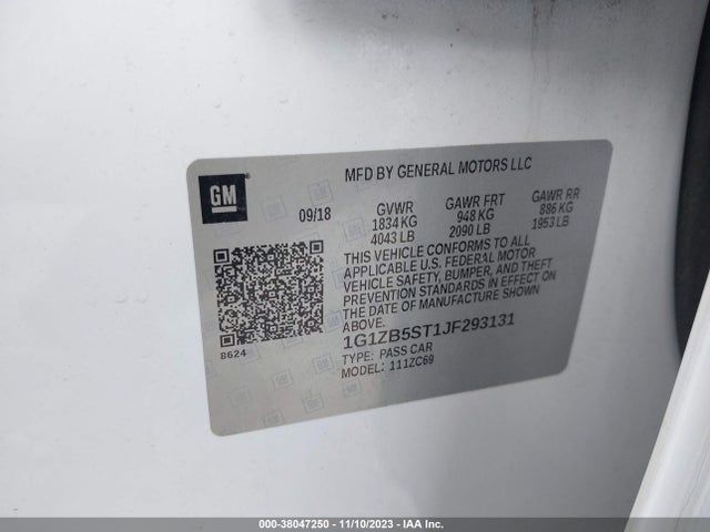 Chevrolet Malibu 1ls 2018 1G1ZB5ST1JF293131 Image 9