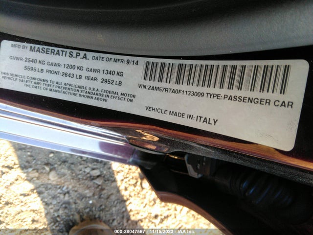 ZAM57RTA0F1133009 Maserati Ghibli S Q4