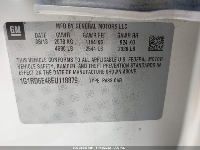 Chevrolet Volt 2014 1G1RD6E48EU118879 Image 9