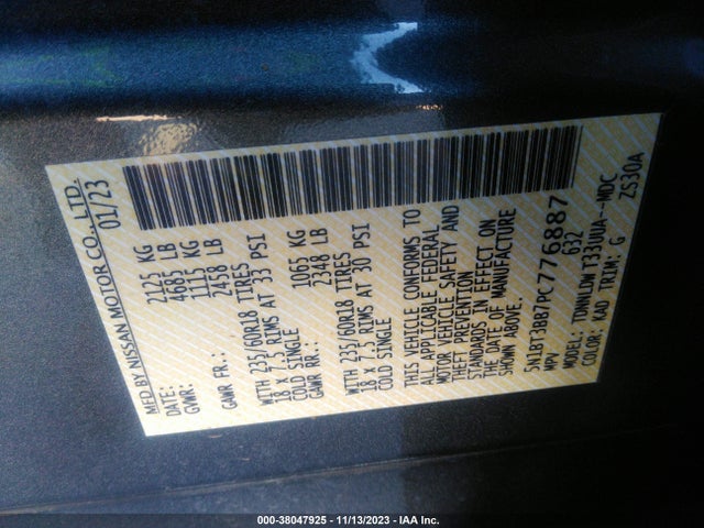 Nissan Rogue Sv Intelligent Awd 2023 5N1BT3BB7PC776887 Image 9