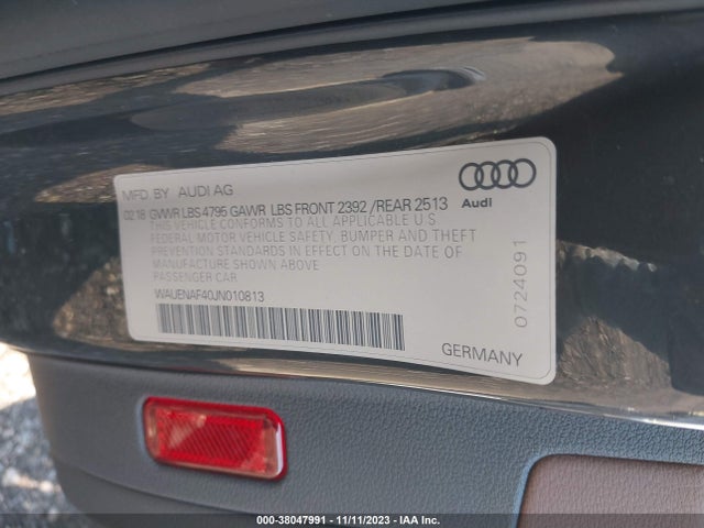 WAUENAF40JN010813 Audi A4 2.0t Tech Premium/2.0t Premium