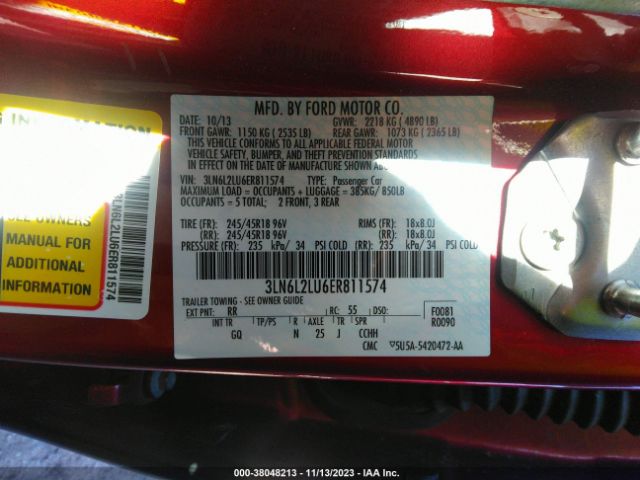 3LN6L2LU6ER811574 Lincoln MKZ HYBRID