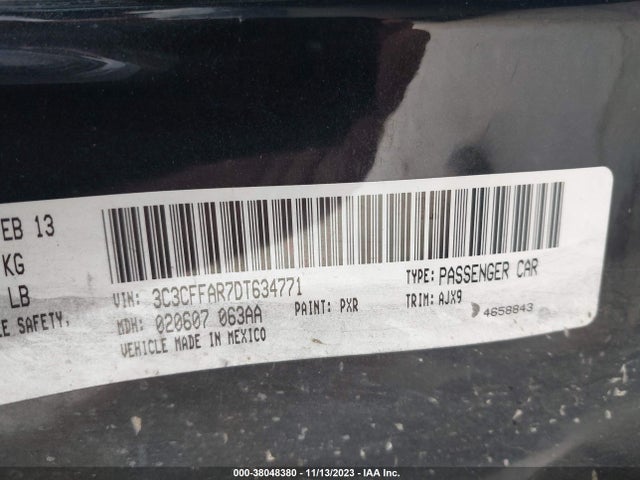 2013 FIAT 500 3C3CFFAR7DT634771 Photo 8