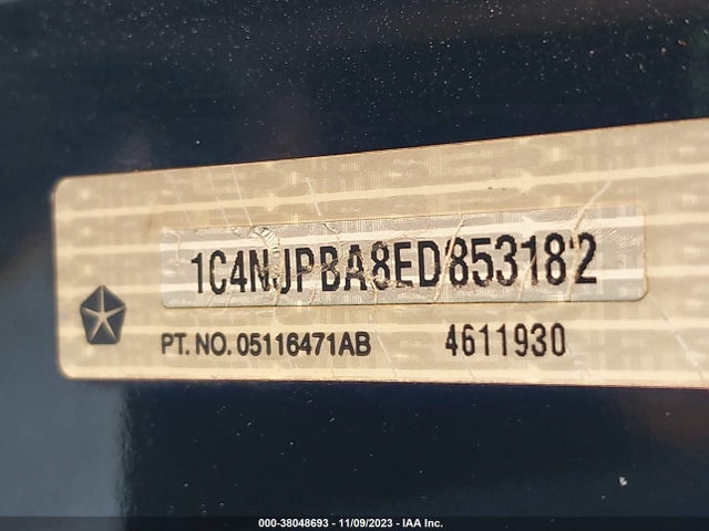 1C4NJPBA8ED853182 Jeep Patriot Altitude