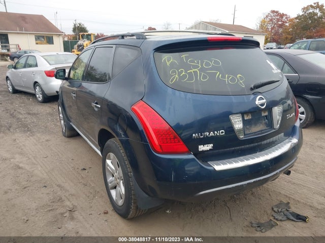 2007 NISSAN MURANO SL VIN: JN8AZ08W77W643380