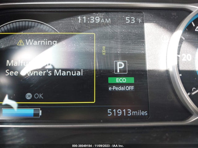 2020 NISSAN LEAF S PLUS 62 KWH VIN: 1N4BZ1BP6LC306224