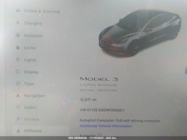 2022 TESLA MODEL 3 5YJ3E1EB0NF259207 Photo 6