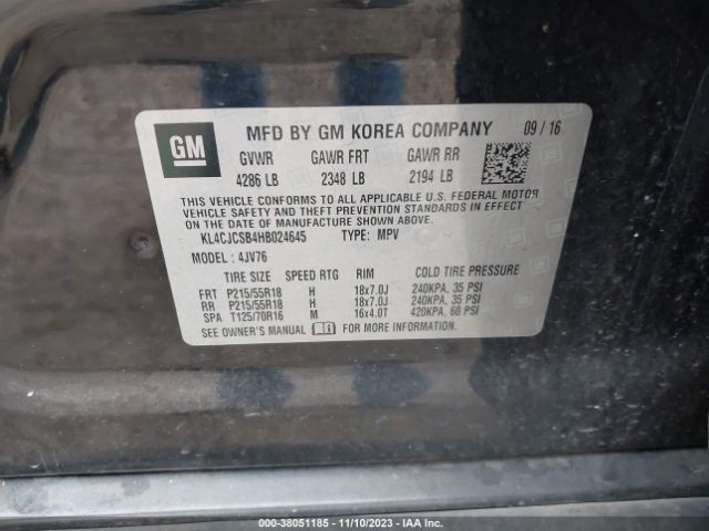 KL4CJCSB4HB024645 Buick Encore Essence