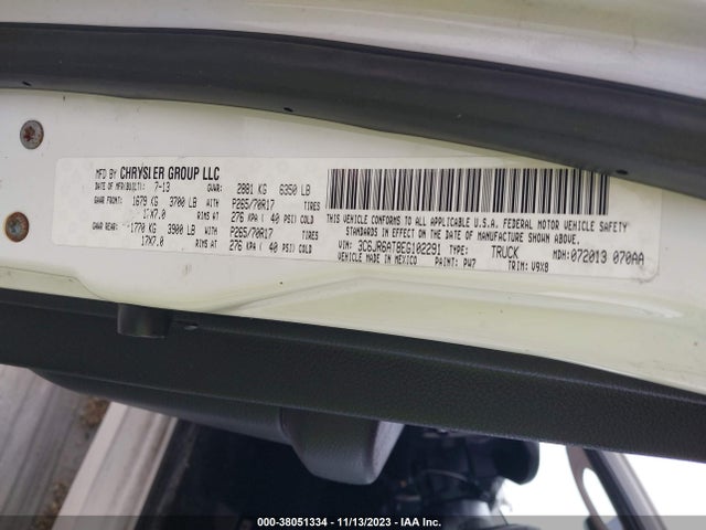 RAM 1500 Tradesman 2014 3C6JR6AT8EG102291 Image 9