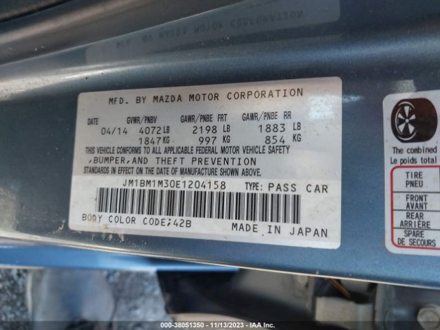 JM1BM1M30E1204158 Mazda Mazda3 S Grand Touring