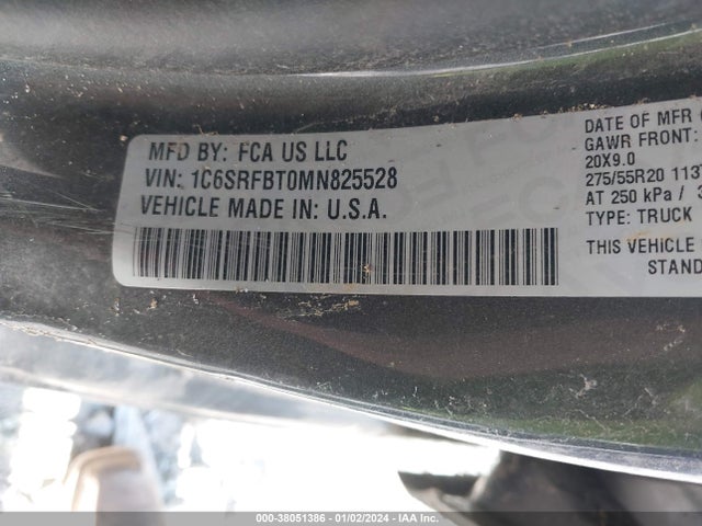 RAM 1500 Big Horn 2021 1C6SRFBT0MN825528 Image 9