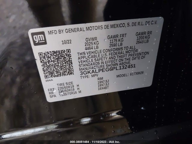 3GKALPEG6PL132451 GMC Terrain Fwd Slt