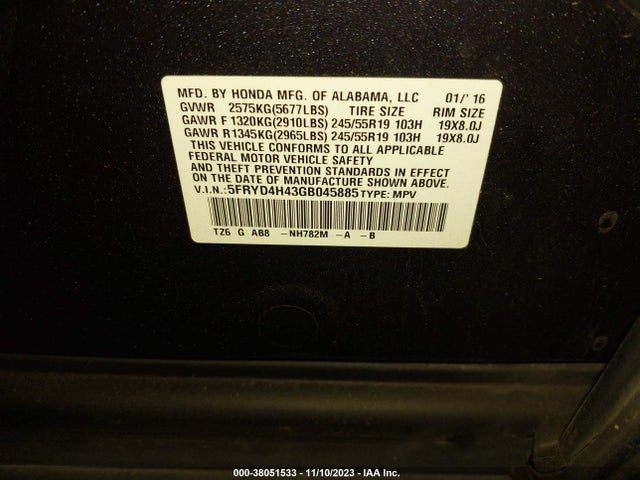 Acura Mdx Technology & Acurawatch Plus Packages/technology Package 2016 5FRYD4H43GB045885 Image 9