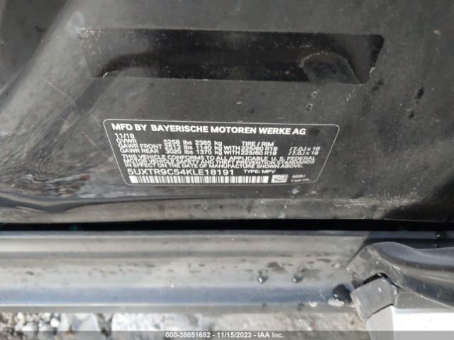 5UXTR9C54KLE18191 BMW X3 Xdrive30i