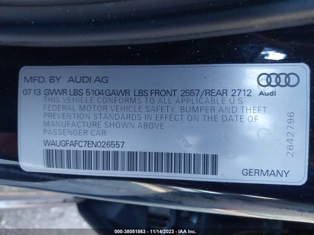 WAUGFAFC7EN026557 Audi A6 2.0t Premium