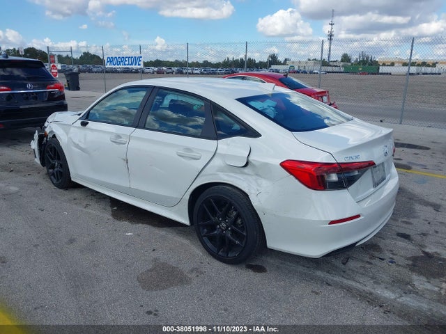 2022 HONDA CIVIC SPORT VIN: 2HGFE2F58NH515195