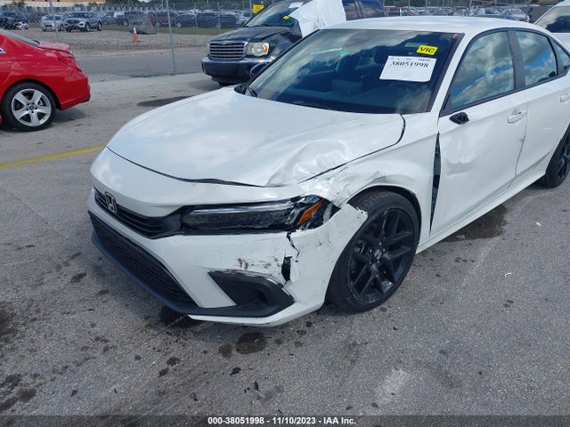 2022 HONDA CIVIC SPORT VIN: 2HGFE2F58NH515195