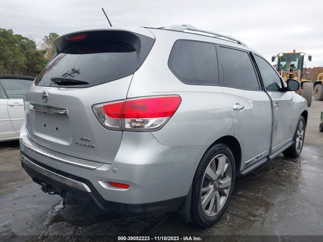 2014 Nissan Pathfinder Platinum მანქანა იყიდება აუქციონზე, vin: 5N1AR2MM0EC722296, აუქციონის ნომერი: 38052223